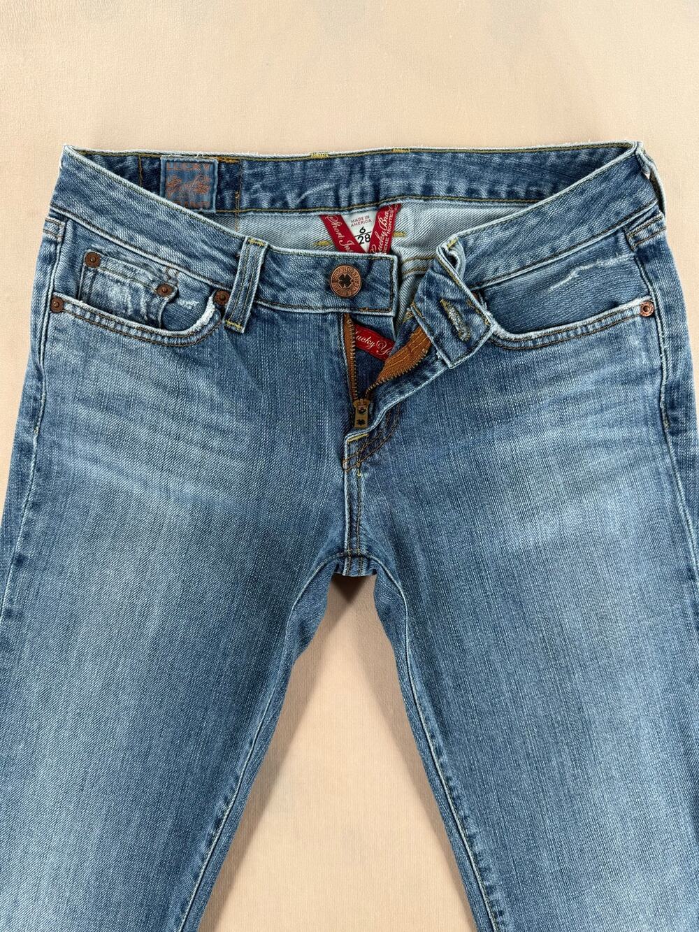 Lucky Brand Women’s Y2K Low Rise Bootcut Jeans Size 6/28 Made in USA